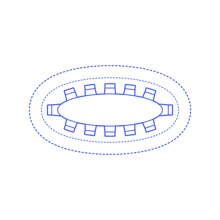 Layouts Dining Rooms Oval Formal Large Svg Vector Tracing Design Free Vectors
